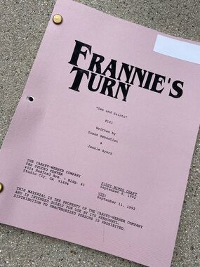 Vtg Frannie’s Turn 90s TV Sitcom Production First Draft Script Sex and Saints